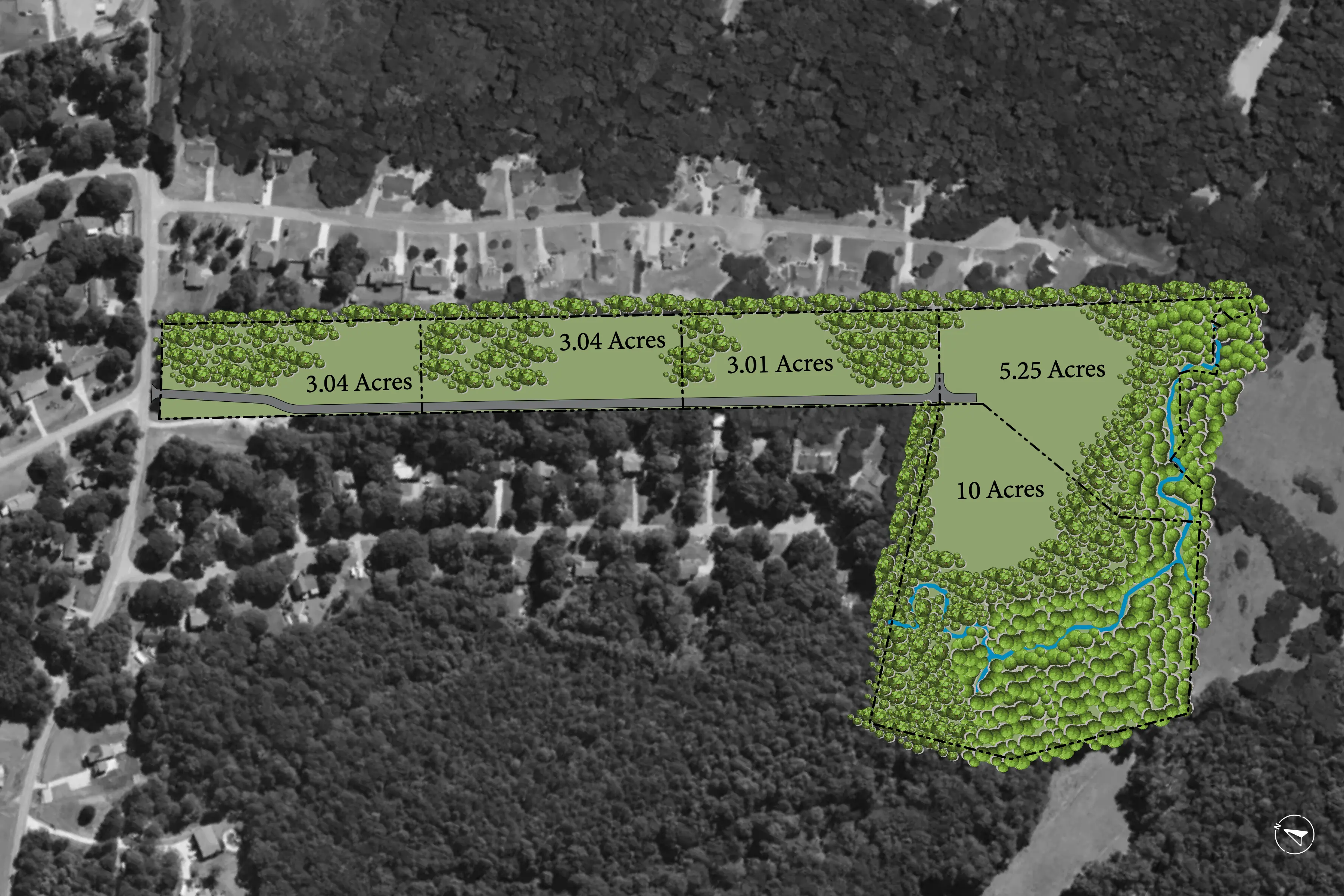 County Line Estates five-lot site plan