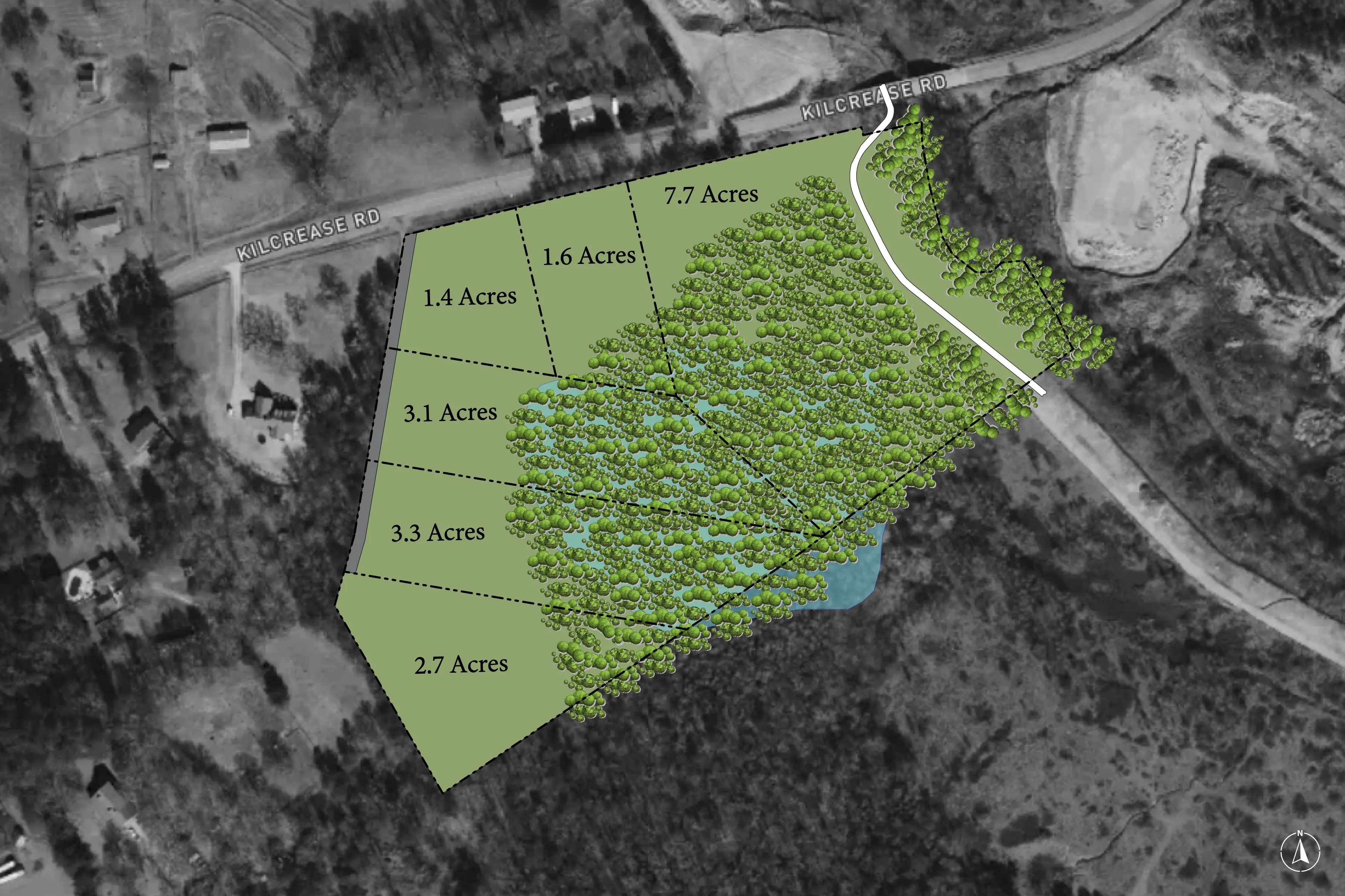 Kilcrease Estates six-lot site plan
